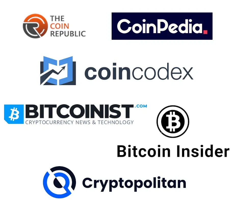 Cryptopolitan The Coin Republic coincodex Coin Gabbar Bitcoinist AMB Crypto